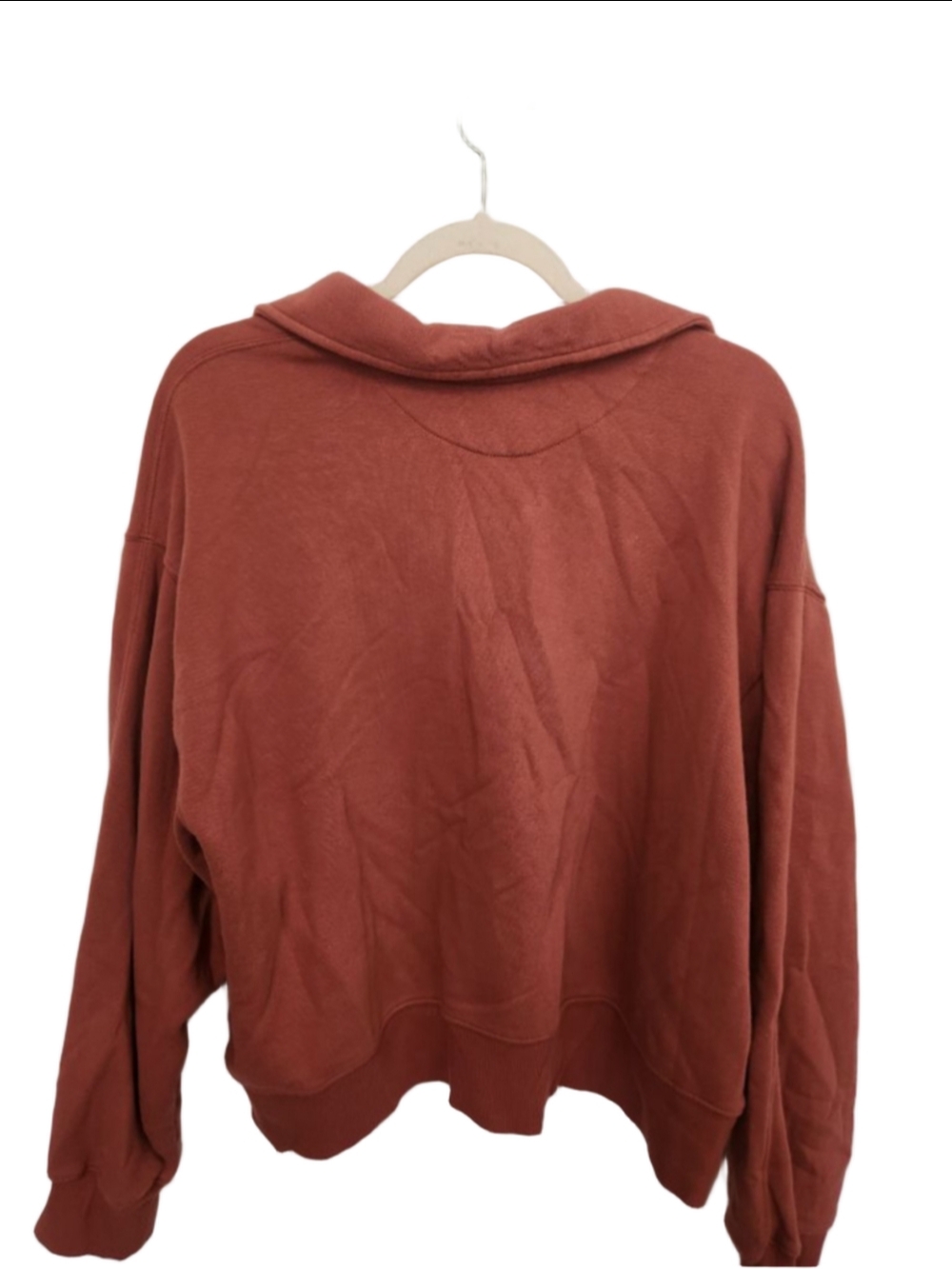 Universal Thread Rust Collared cropped Sweatshirt - Picture 6 of 11